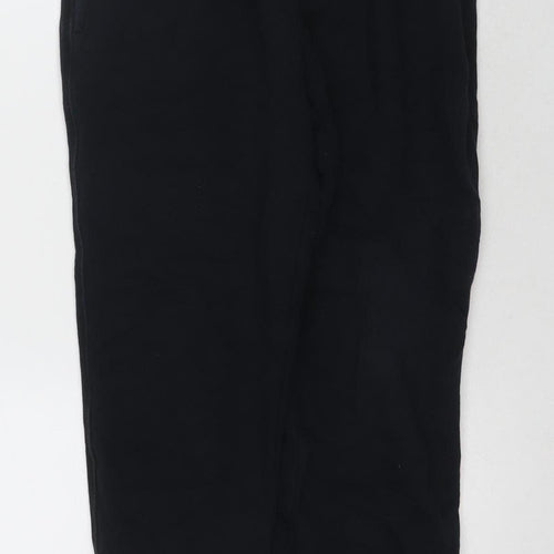 Marks and Spencer Boys Black Sweatpants, 12 Years, Elastic Waist