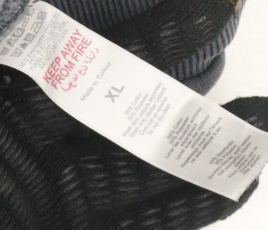 Man XL Grey Men's Jogger Fleece Trousers Elastic Waist