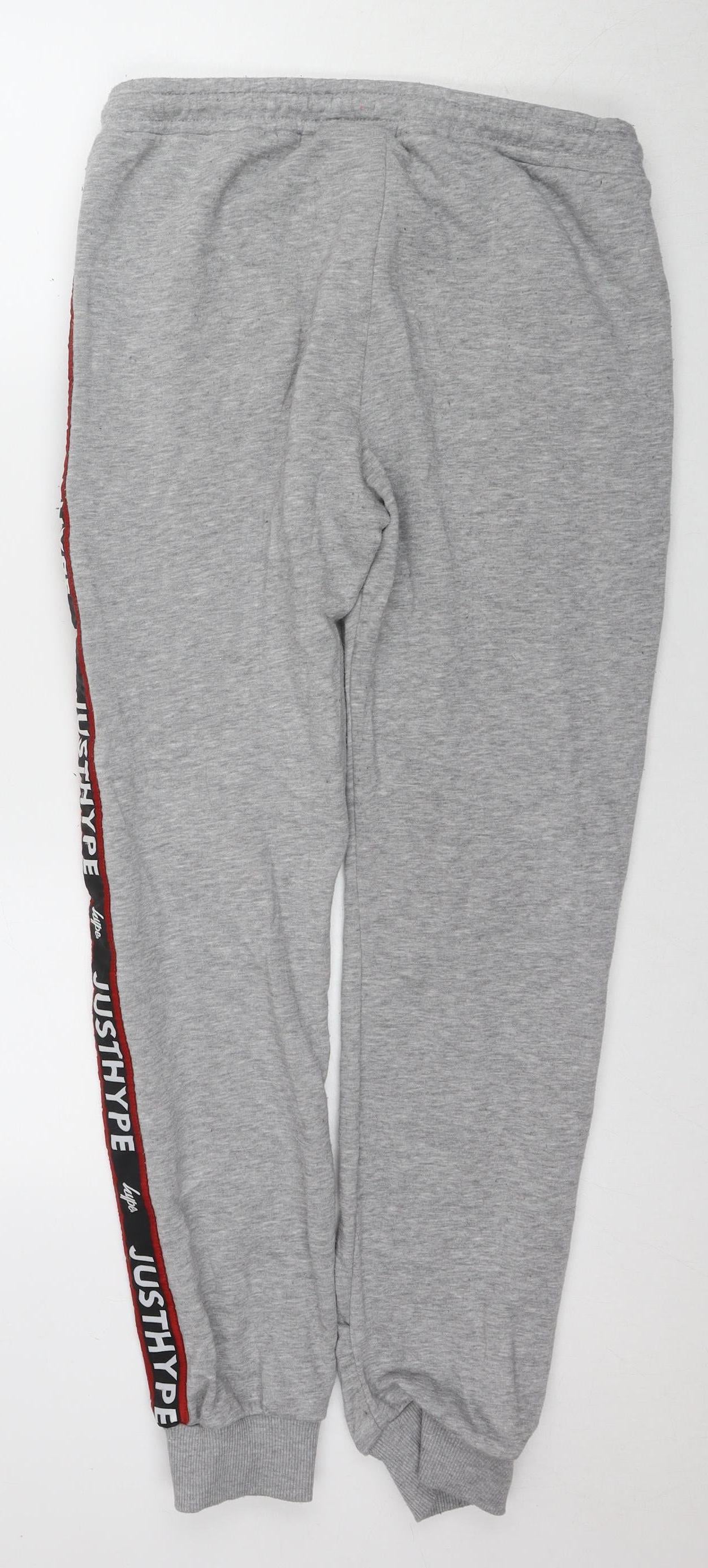 Hype Boys Grey Jogger Trousers - 16 Years with Side Stripe