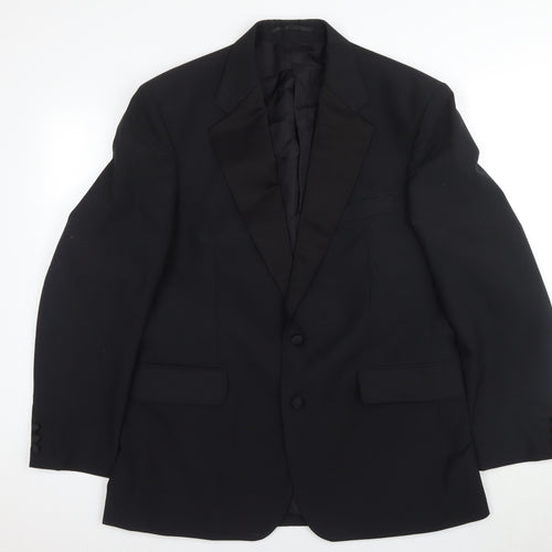 Burton Men's Black Blazer 42R Regular Shawl Lapel