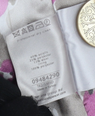 Marks and Spencer Women's Beige Button Mid-Length Coat