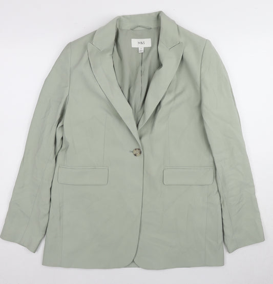 Marks and Spencer Women's Green Blazer UK 10