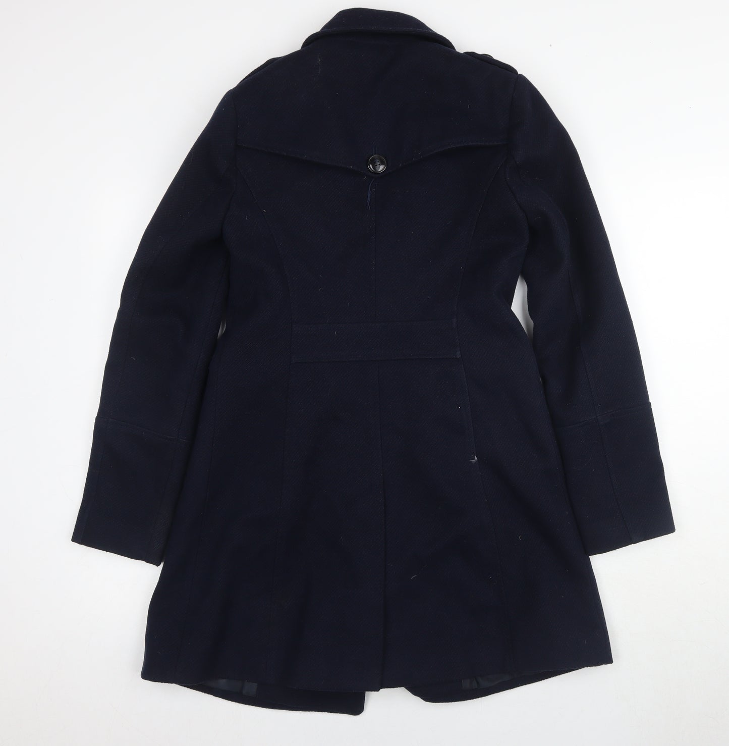 Warehouse Women's Black Military Coat Size 8