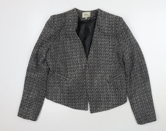 Butler & Gold Women's Black Check Jacket, Size 14