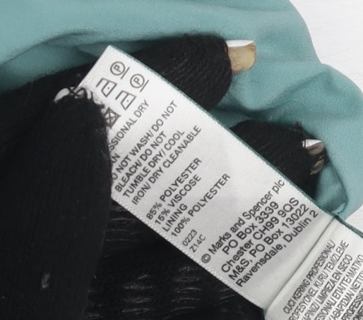 Marks and Spencer Women's Aqua Pea Coat, Size 10, Classic Style