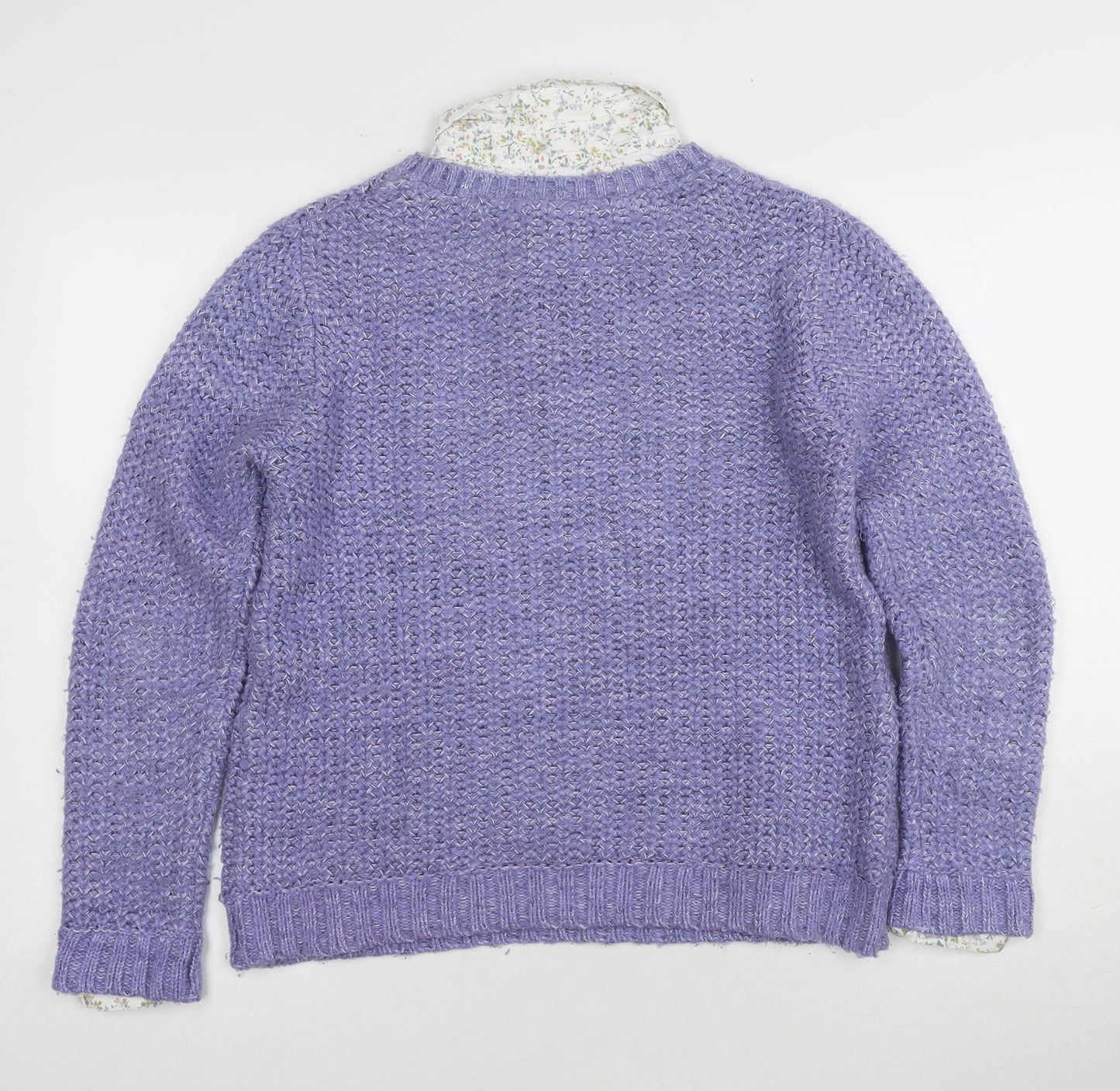 Marks and Spencer Women's Purple Pullover Jumper - Size 12