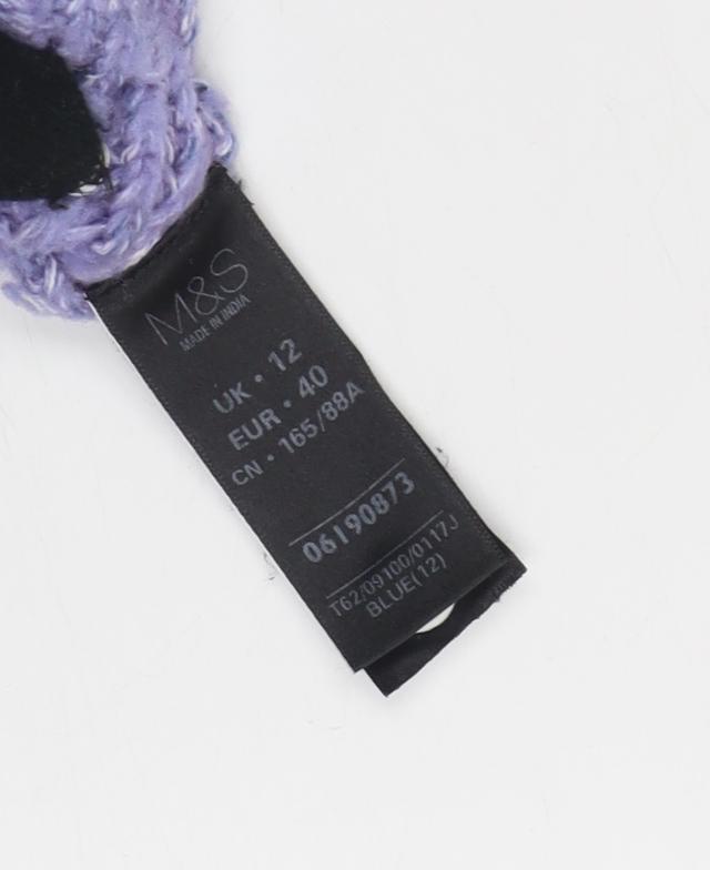 Marks and Spencer Women's Purple Pullover Jumper - Size 12