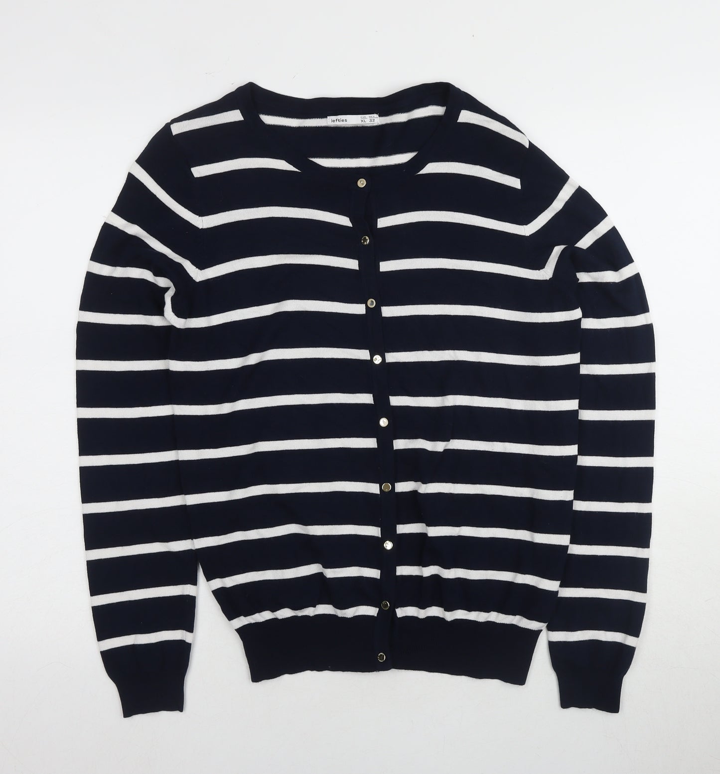 Lefties Women's XL Multicoloured Striped Cardigan