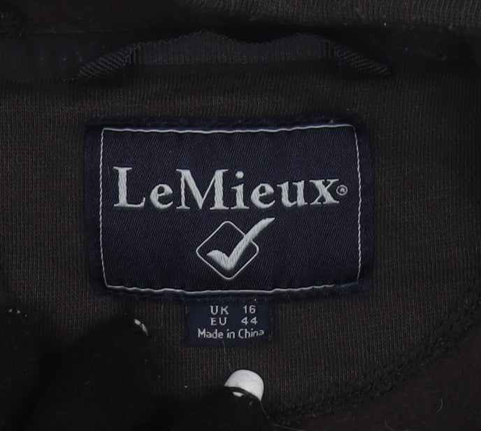 LeMieux Women's Black Pullover Hoodie Size 16