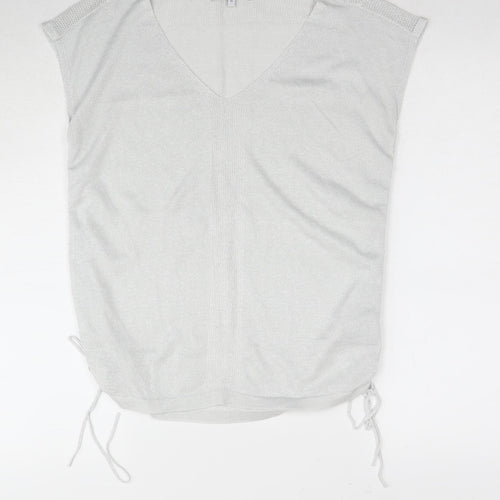 Next Women's Silver Tunic Sleeveless Top Size 10