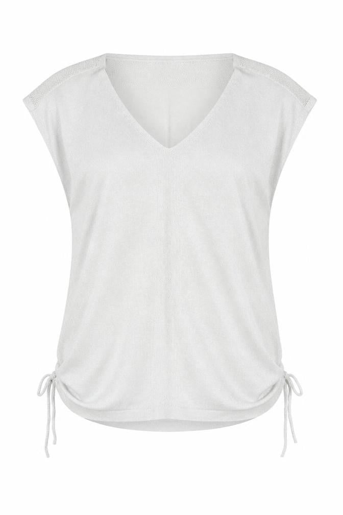 Front view of Next Women's Silver Tunic Sleeveless Top, size 10