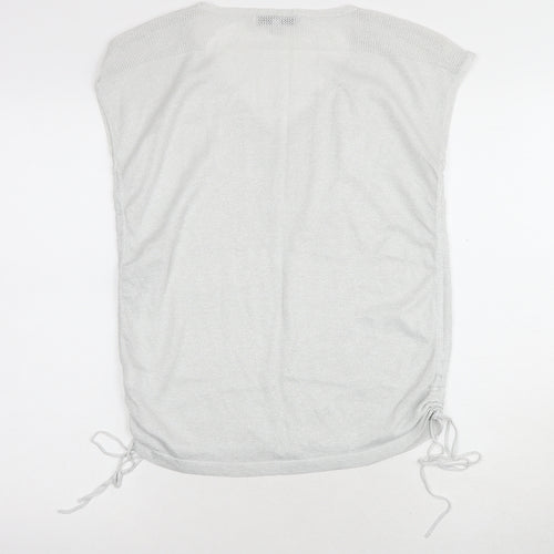 Next Women's Silver Tunic Sleeveless Top Size 10