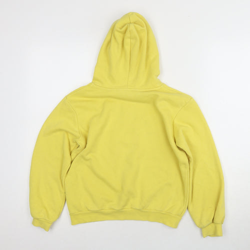 H&M Girls Yellow LOVE Graphic Pullover Hoodie 9-10 Yrs