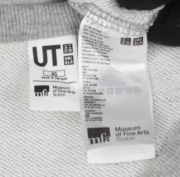Uniqlo Unisex Grey Art Sweatshirt XS
