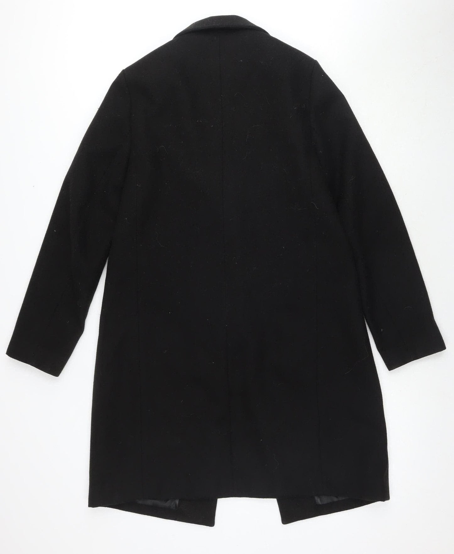 New Look Women's Black Long Overcoat Size 10