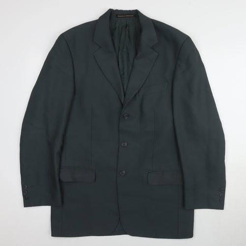Marks and Spencer Men's Teal Blazer Size 38R