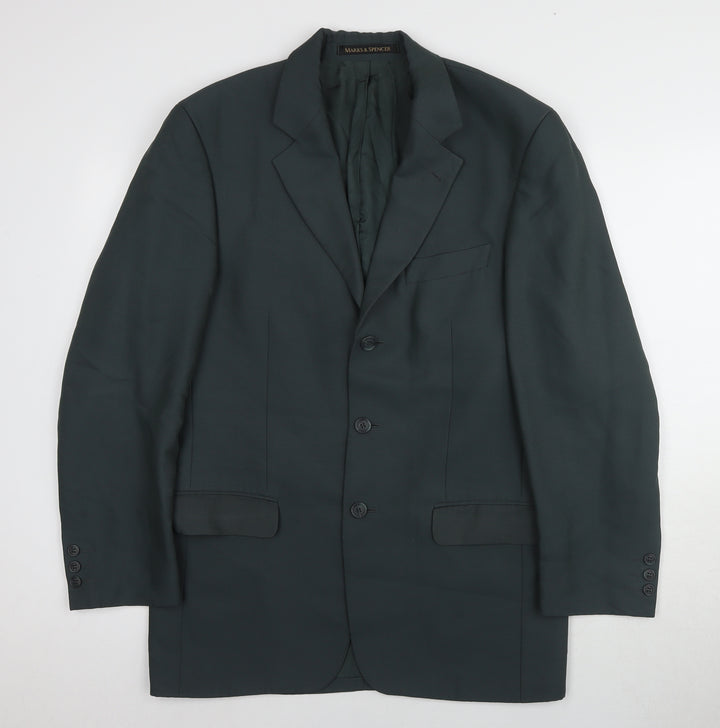 Marks and Spencer Men's Teal Blazer Size 38R