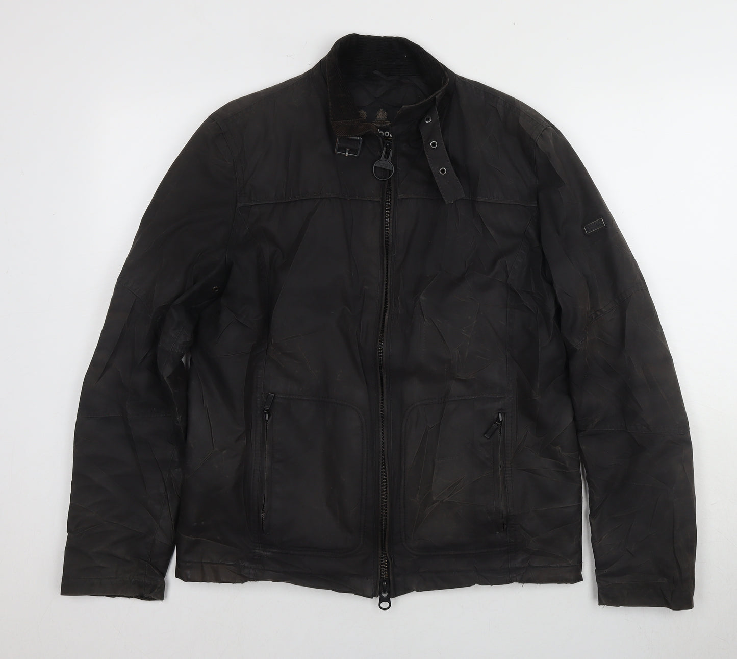 Barbour Men's Black Motorcycle Jacket Size S