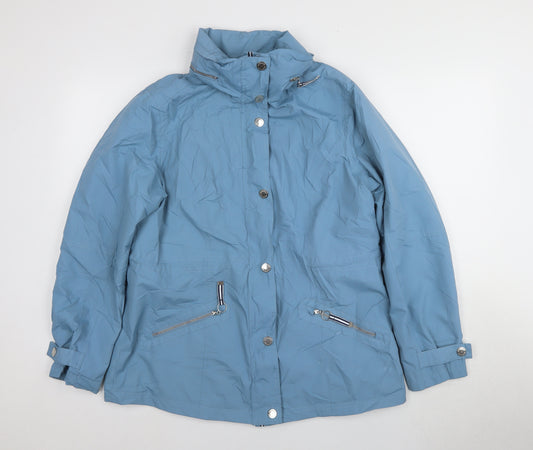 Normann Women's Blue Windbreaker Jacket Size 12