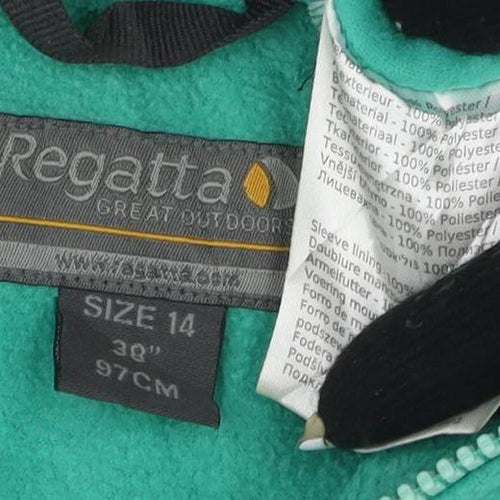 Regatta Women's Green Fleece Jacket Size 10