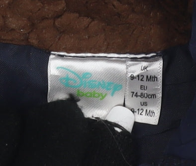 Disney Blue Mickey Mouse Hooded Jacket, 9-12 Months