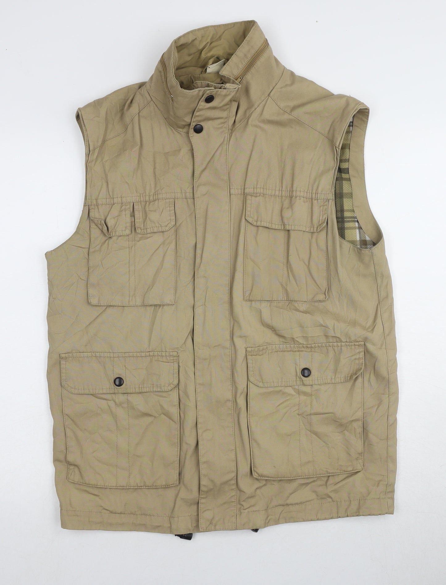 Cotton Traders Men's Beige Waistcoat M Casual