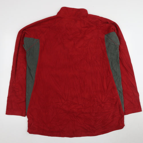 Peter Storm Men's Red 1/4 Zip Sweatshirt 2XL Fleece