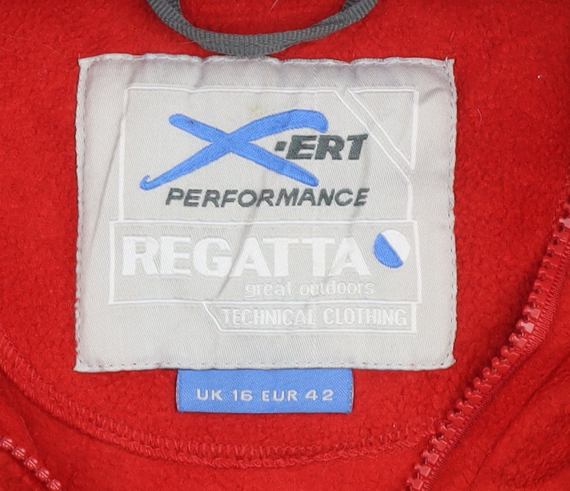 Regatta Women's Red Fleece Jacket, Size 16, Casual