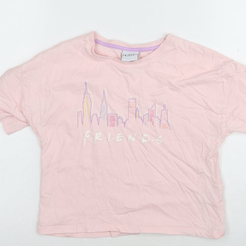 Friends Girls Pink Graphic T-Shirt, 9-10 Years, Logo Design