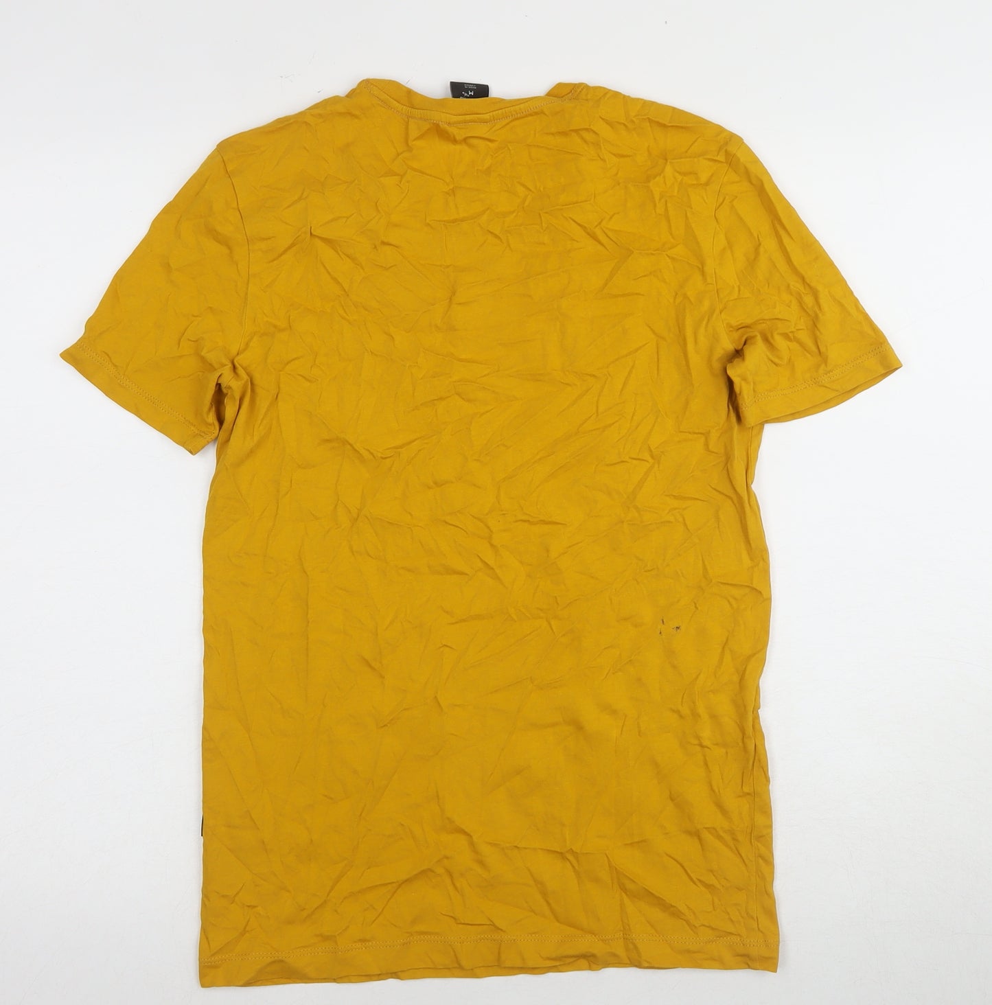 G-Star RAW Men's Yellow Crew Neck T-Shirt M