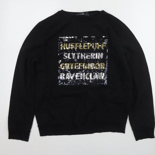 Harry Potter Black Unisex Adults S Sweatshirt Pullover