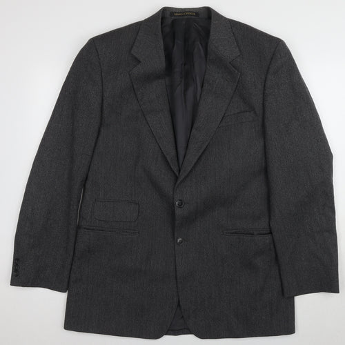 Marks and Spencer Men's Black Wool Blazer 42L