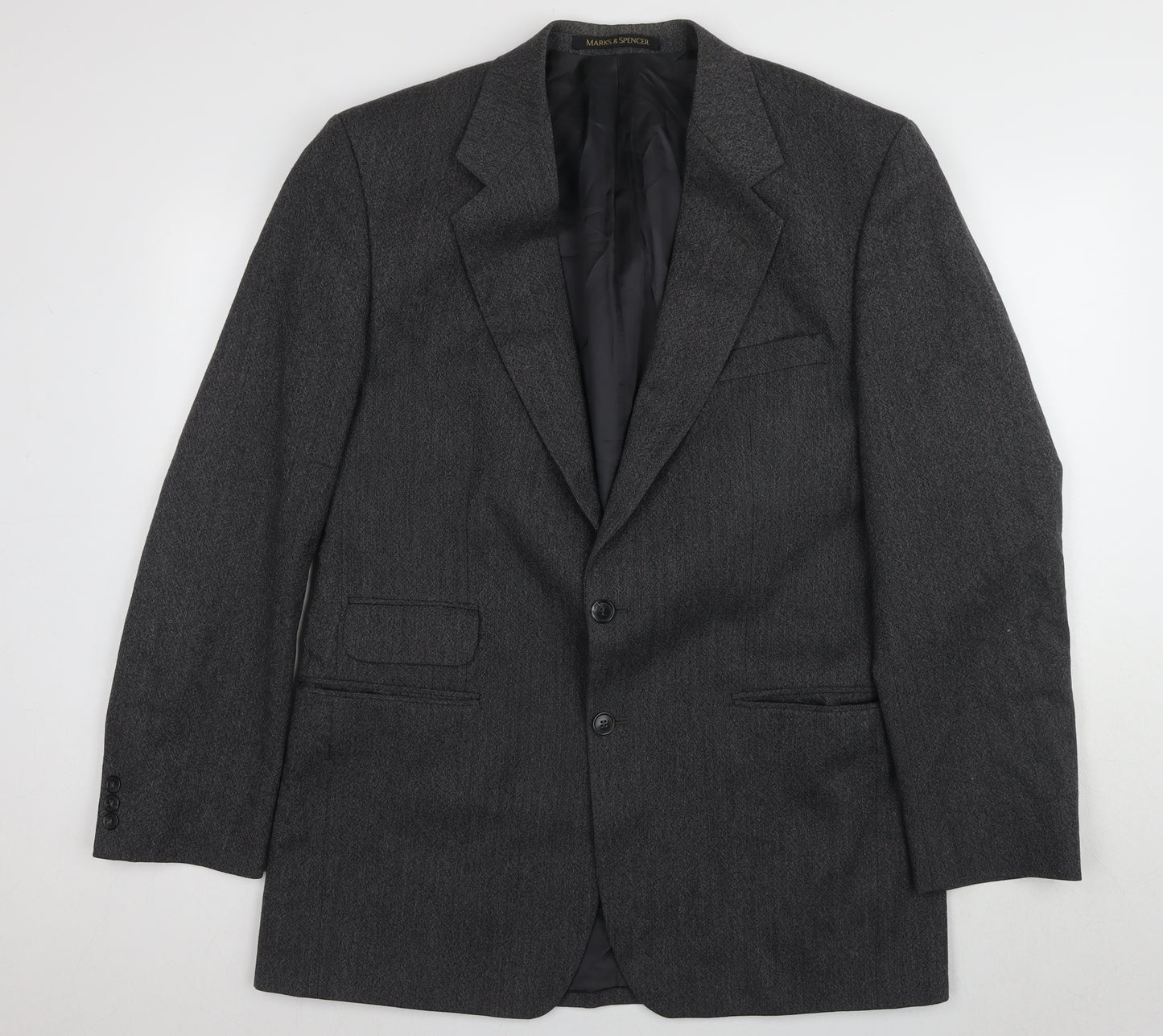 Marks and Spencer Men's Black Wool Blazer 42L