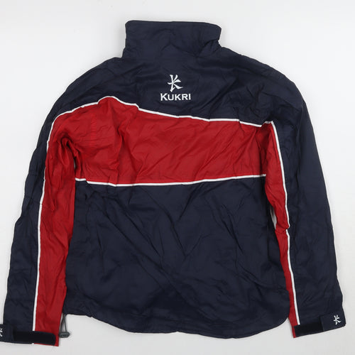 Kukri Boys Blue Red Sport Jacket with Hood Size 8