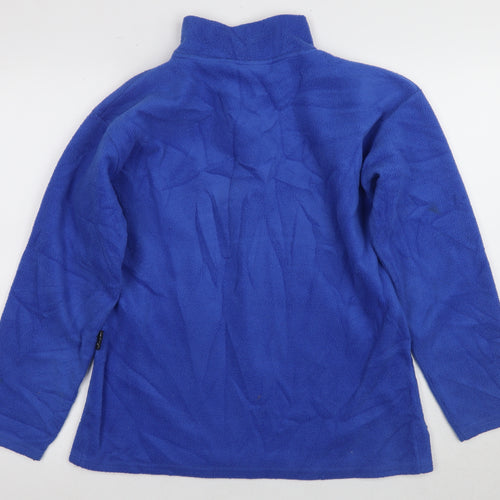 Kangol Men's Blue Medium 1/2 Zip Fleece Sweatshirt