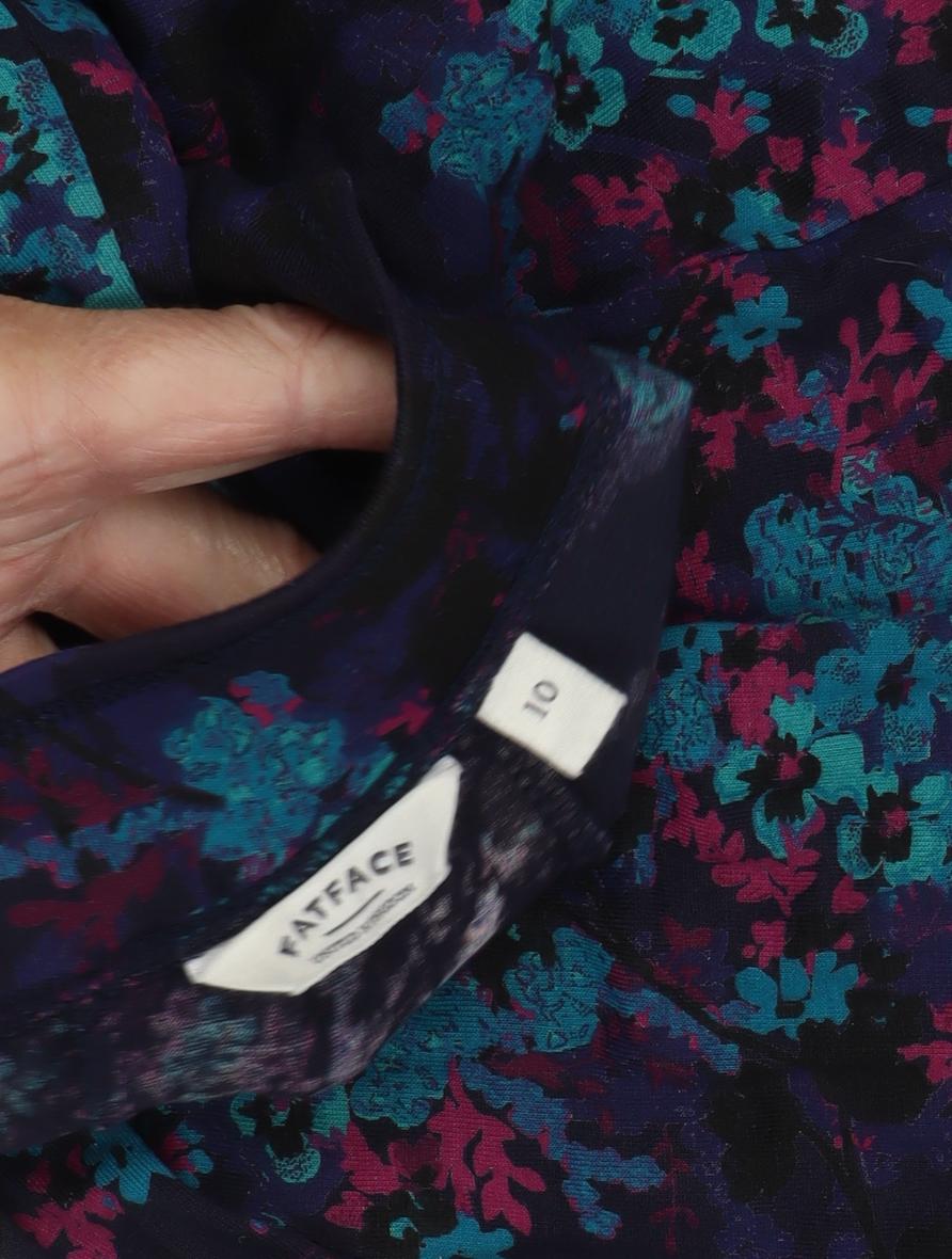 Fatface Women's Multicoloured Floral A-Line Skirt Size 10