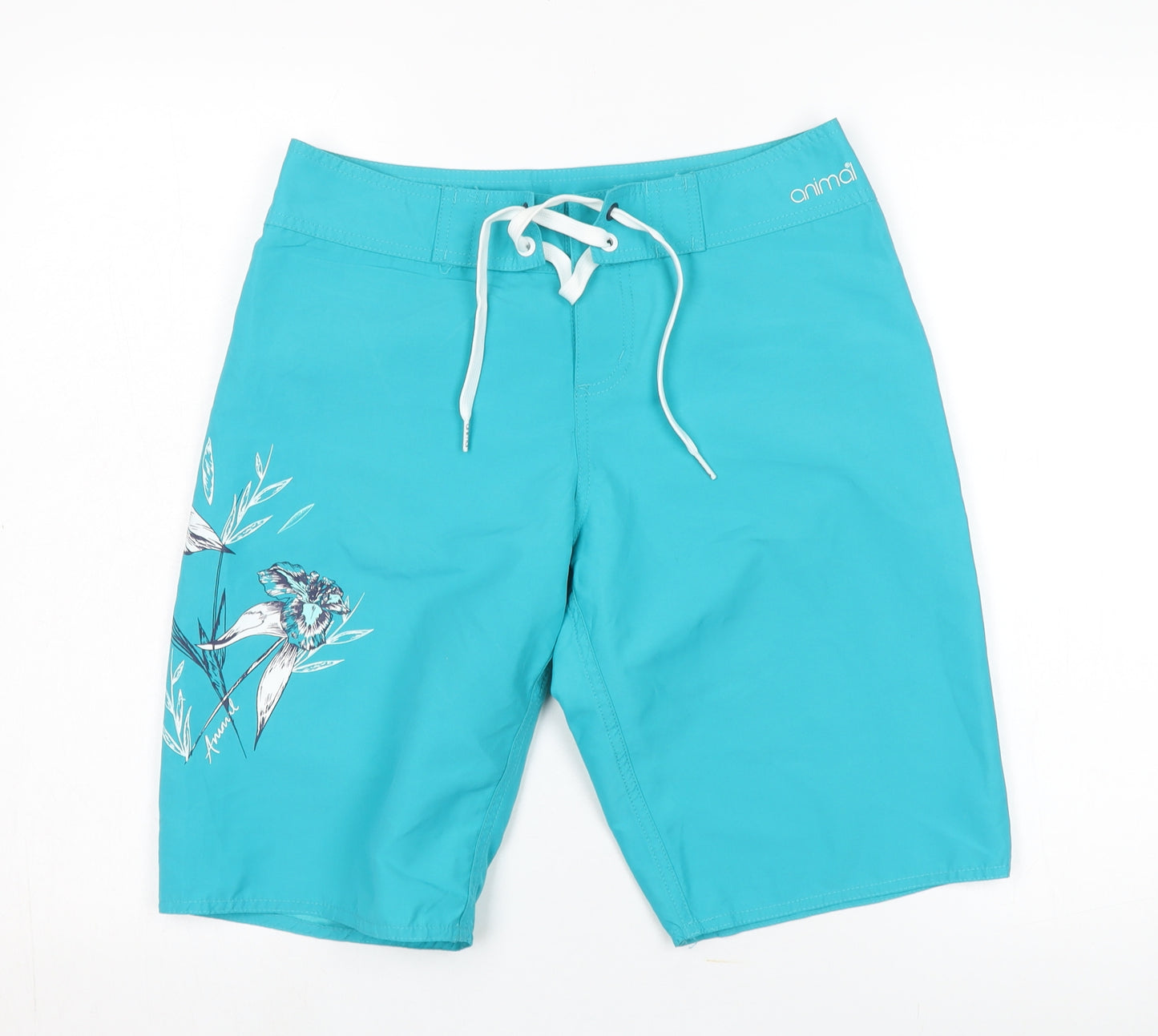 Animal Unisex Blue Board Shorts, Size 8, Quick Dry