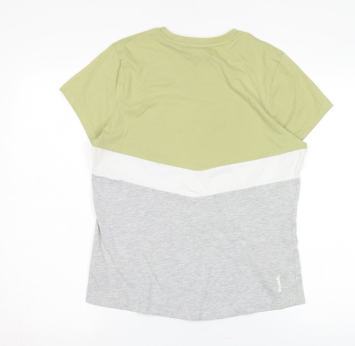 Bench Women’s Green T-Shirt, Size L, Colourblock