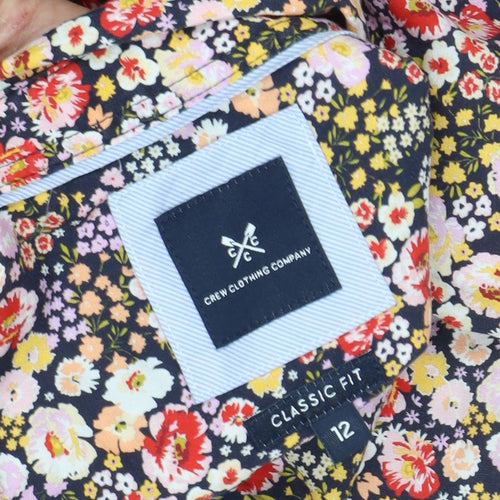 Crew Clothing Women's Multicoloured Floral Blouse Size 12