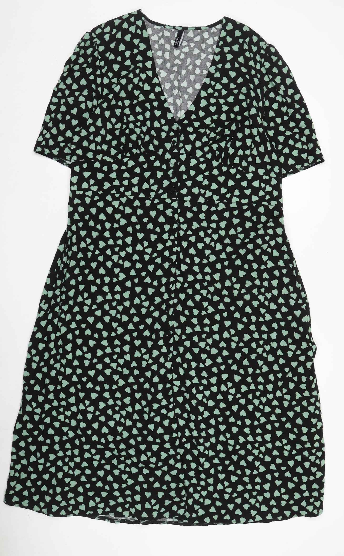 Nobody's Child Women's Black Viscose Dress - Size 18