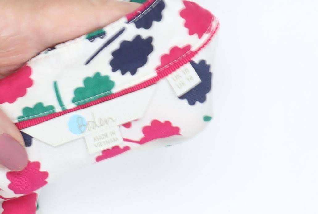 Boden Women's Floral Tunic Blouse, Size 18, Silk Blend