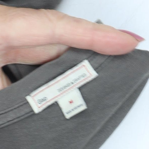 H&M Grey Tank Top, M, Women's V-Neck Casual Style