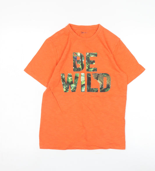 GapKids Orange Boys T-Shirt, Size 10 Years - Wild Graphic Tee