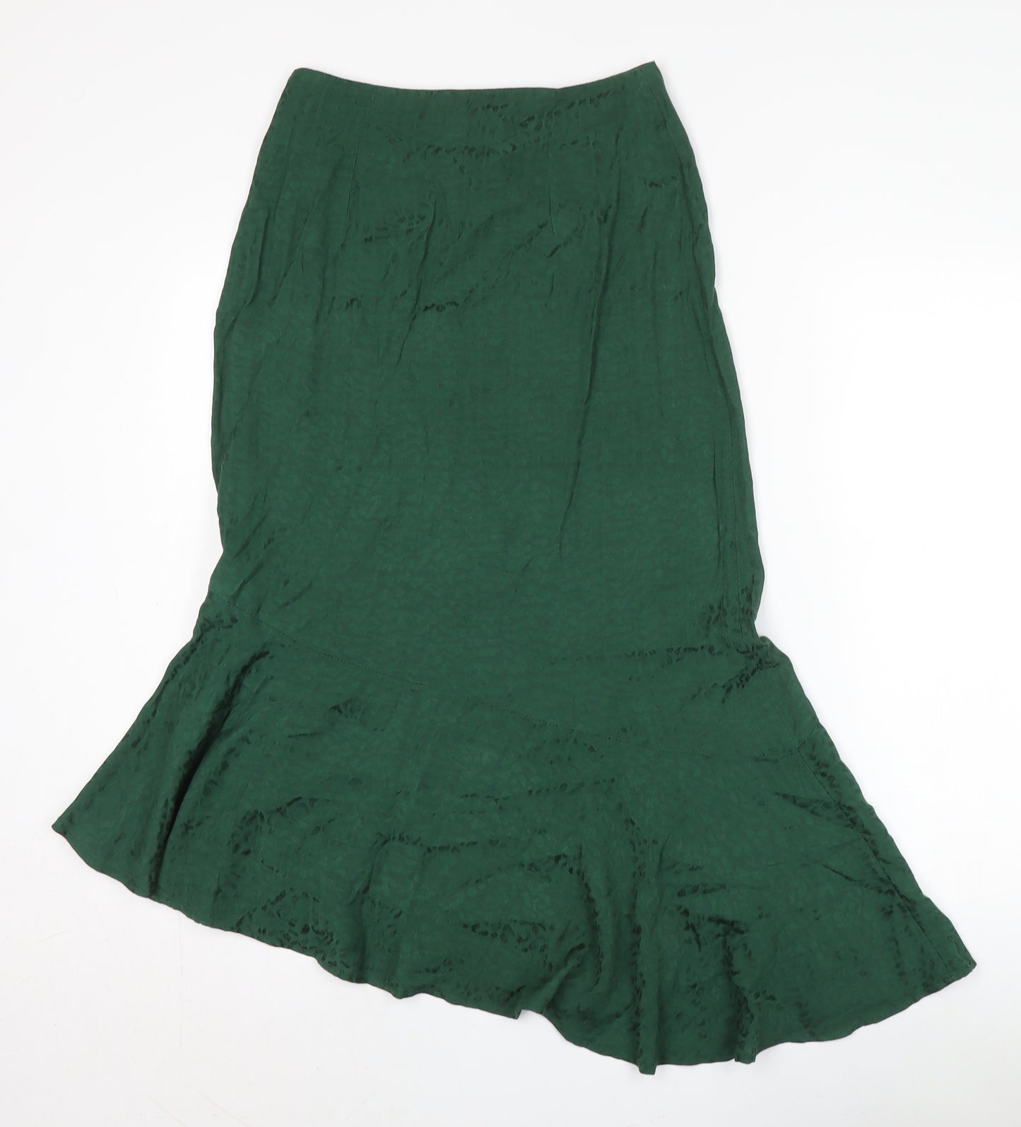 White Stuff Women's Green Trumpet Midi Skirt - Size 8