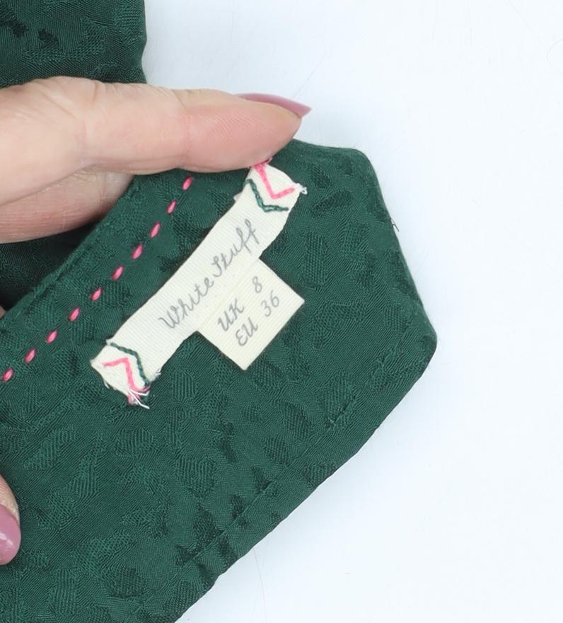 White Stuff Women's Green Trumpet Midi Skirt - Size 8