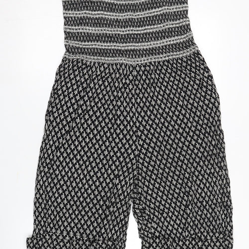 Fat Face Women's Black Viscose Jumpsuit S