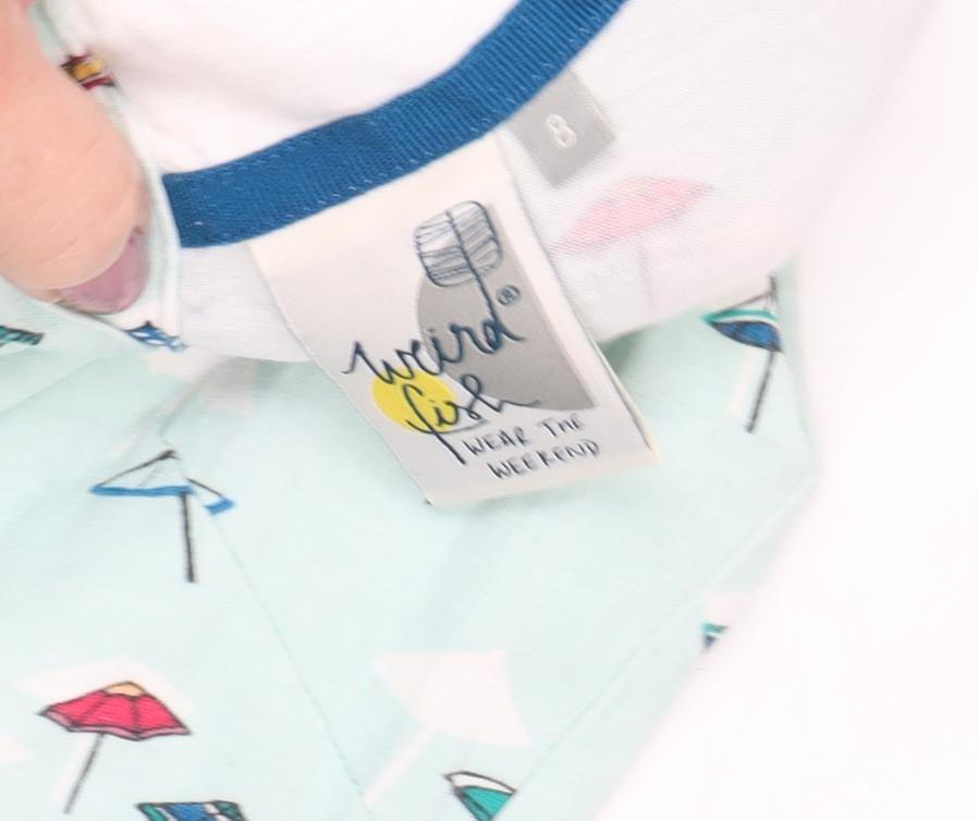 Weird Fish Women's Multicoloured Size 8 Dress