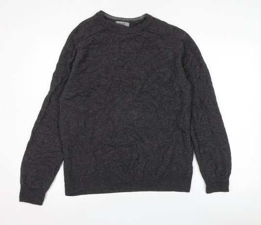 Marks and Spencer Grey Wool Men's Pullover Jumper M