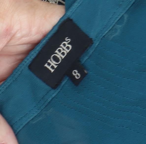 Hobbs Women's Green Shift Dress, Size 8, Elegant Look