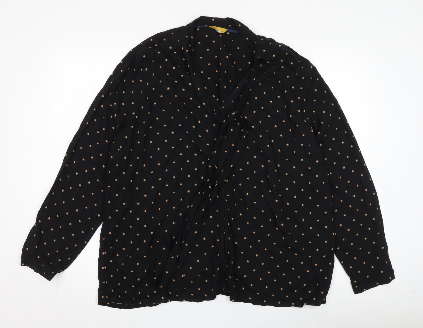 Joules Women's Black Viscose Blouse Size 20